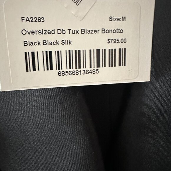 Smythe Oversized Double-Breasted Tux Blazer Bonotto, size M ~ NWT! - Picture 3 of 6